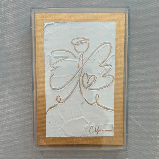 White Angel Framed in Acrylic "Angel of Hope" 4x6